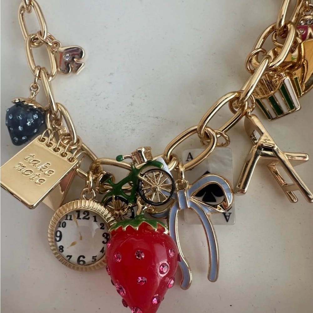 NWOT Kate Spade Charm Necklace - Picture 2 of 4